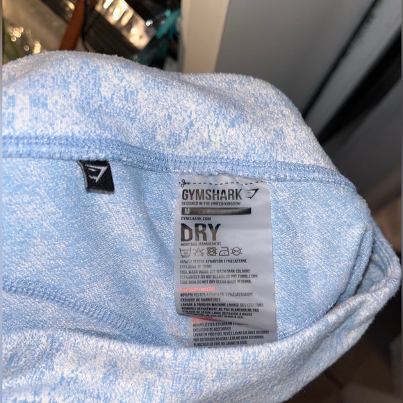 Women's Gymshark leggings marble blue size medium [I-7 ] - Picture 2 of 3